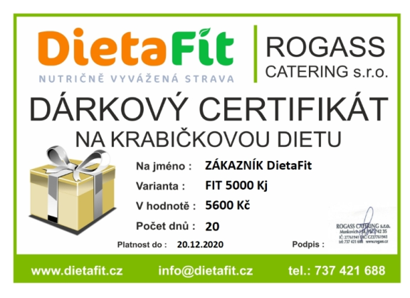Dárkový certifikát | DietaFit